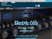 Tablet Screenshot of electriccityrepair.com